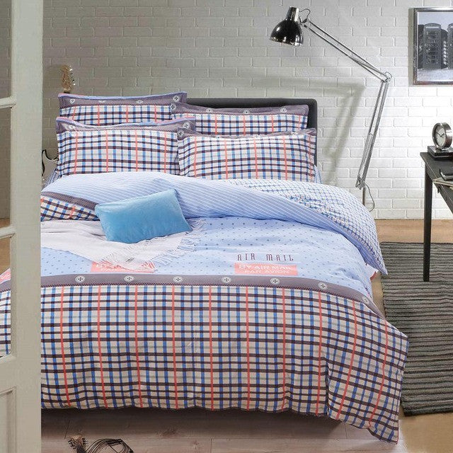 3/4pc Bedding Sets Size for Twin Full Queen king Home el Bed Linen Bed Sheets Duvet Cover Set-33 colors