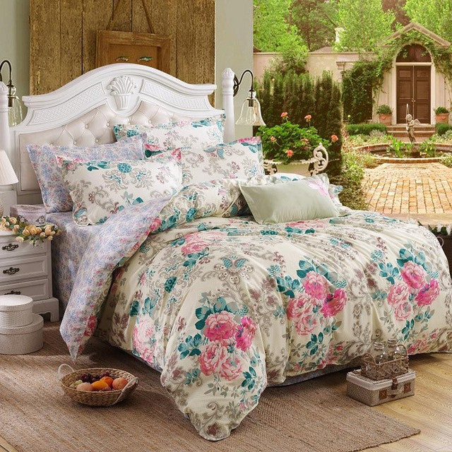 3/4pc Bedding Sets Size for Twin Full Queen king Home el Bed Linen Bed Sheets Duvet Cover Set-33 colors