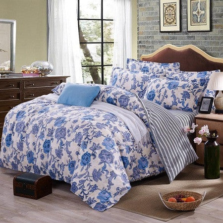 3/4pc Bedding Sets Size for Twin Full Queen king Home el Bed Linen Bed Sheets Duvet Cover Set-33 colors