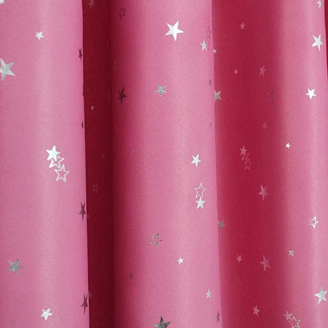 Modern Star Curtains for Children Kid Baby Room 100% Polyester Soft Hypoallergeni Room Darking 85% Blackout