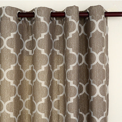 Quatrefoil Modern Window Curtains for Living Room Bedroom Kitchen Window Treatments Panels Fabric and Draperies