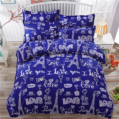 fashion style queen/full/twin size bed linen set bedding set bedclothes duvet cover bed sheet pillowcases