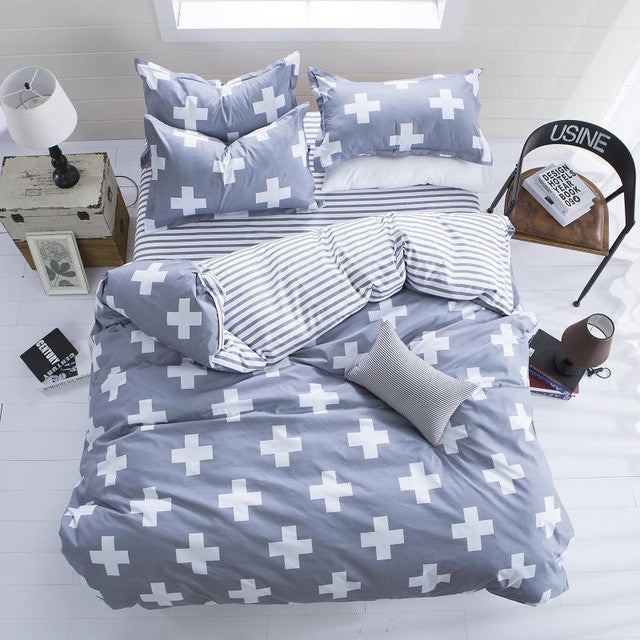 fashion style queen/full/twin size bed linen set bedding set bedclothes duvet cover bed sheet pillowcases