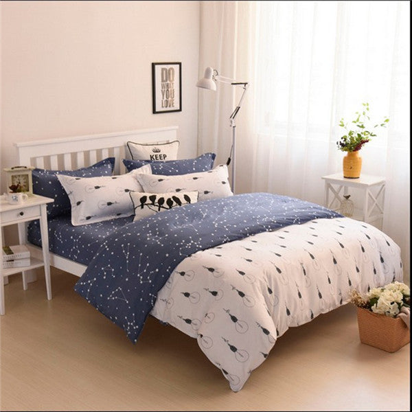 fashion style queen/full/twin size bed linen set bedding set bedclothes duvet cover bed sheet pillowcases