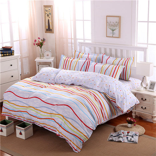 fashion style queen/full/twin size bed linen set bedding set bedclothes duvet cover bed sheet pillowcases