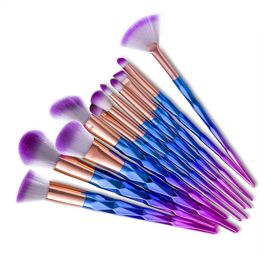 VANDER 12Pcs unicorn Professional Makeup Brushes Set Beauty Cosmetic Eyeshadow Lip Powder Face Pinceis Tools Kabuki Brush Kits