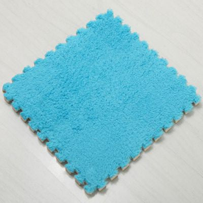 8pcs Soft Warm Puzzle Baby Crawling Mat EVA Foam Shaggy Velvet Carpet Floor Mats Plush Fabric Carpet Area Rug Room 30cm/piece