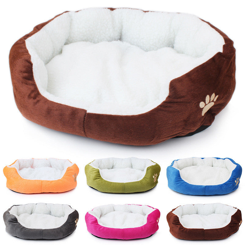 Soft Pet Dog Nest Puppy Cat Bed Fleece Warm Cat House Kennel Plush Mat Pet Products Small Dog Bed cama para cachorro mascotas