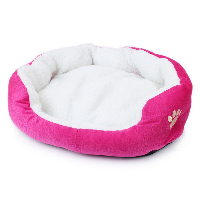 Soft Pet Dog Nest Puppy Cat Bed Fleece Warm Cat House Kennel Plush Mat Pet Products Small Dog Bed cama para cachorro mascotas