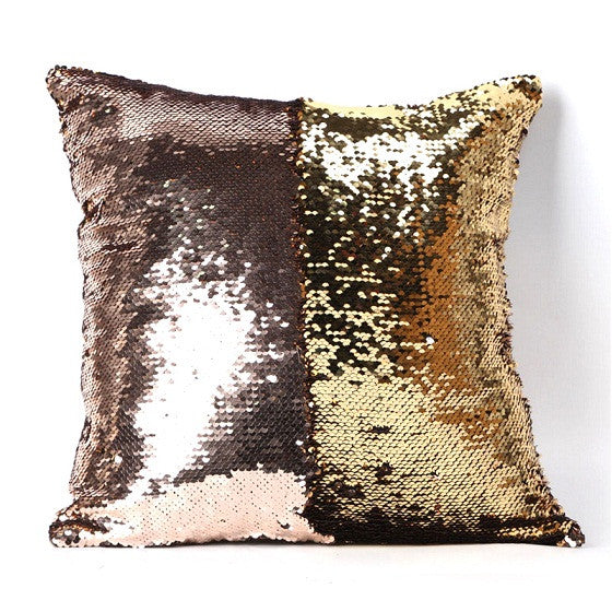 High Quality 1pc Mermaid Pillow Magical Color Changing Reversible Sequin Throw Pillow Cover Cushion Decorative S4445