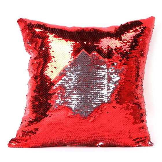 High Quality 1pc Mermaid Pillow Magical Color Changing Reversible Sequin Throw Pillow Cover Cushion Decorative S4445