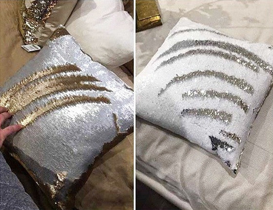 High Quality 1pc Mermaid Pillow Magical Color Changing Reversible Sequin Throw Pillow Cover Cushion Decorative S4445