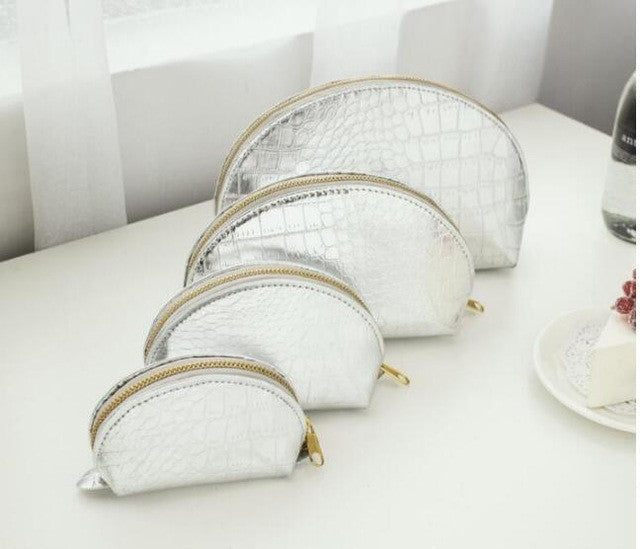 Luxury Alligator Pattern PU Leather Female Daily Cosmetic Bags Set 4 Pieces Make Up Bags Set Casual Lady Organizer Bags ZCP106