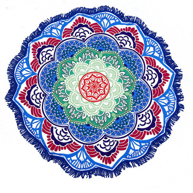 Indian Bohemian Mandalas Tapestry Totem Lotus Wall Hanging Sandy Beach Towels Yoga Mat Blanket Camping Mattress Bikini Cover Up