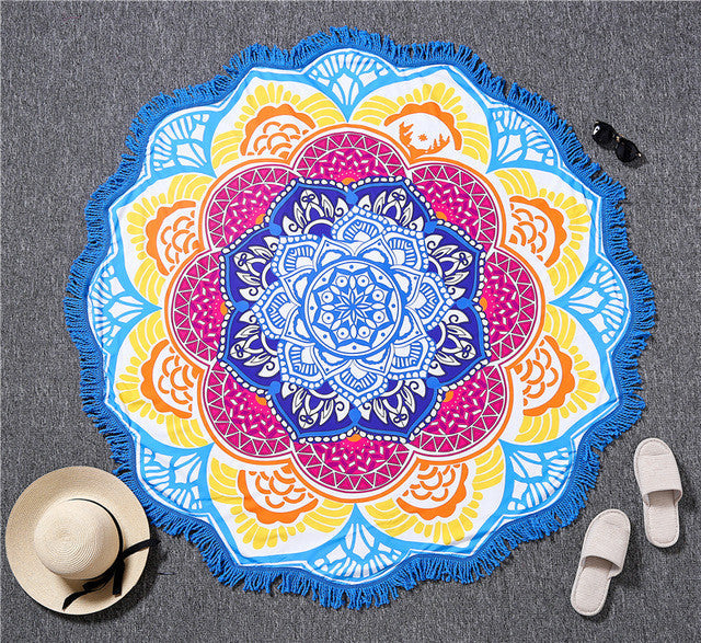 Indian Bohemian Mandalas Tapestry Totem Lotus Wall Hanging Sandy Beach Towels Yoga Mat Blanket Camping Mattress Bikini Cover Up