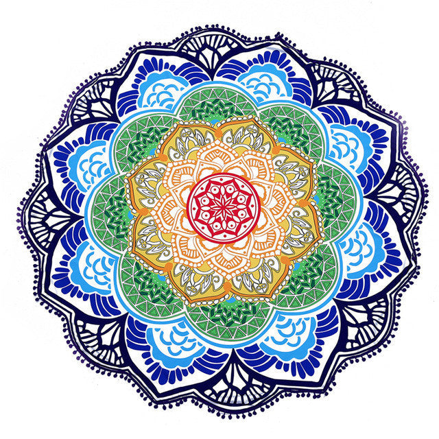 Indian Bohemian Mandalas Tapestry Totem Lotus Wall Hanging Sandy Beach Towels Yoga Mat Blanket Camping Mattress Bikini Cover Up