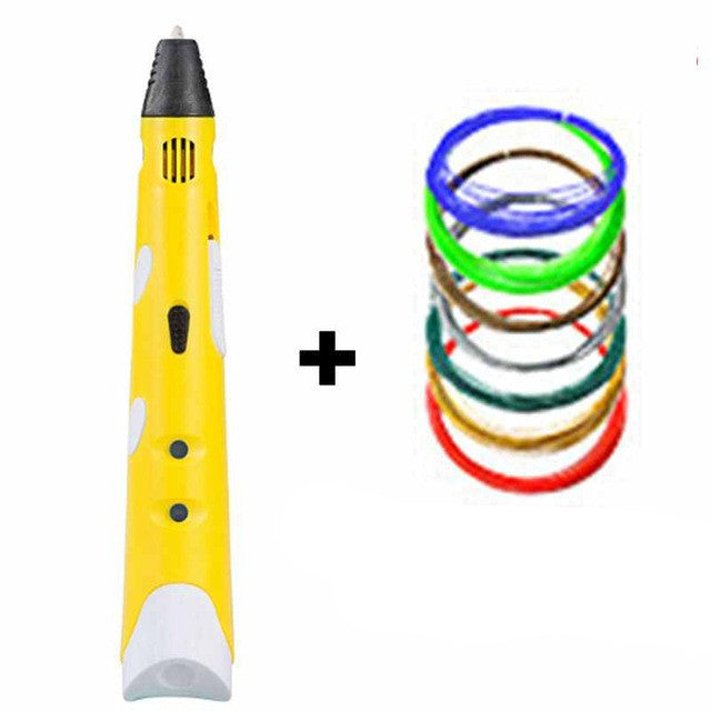 Myriwell MR RP-100A Magic 3d printer pen Drawing 3D Pen With 3Color ABS filaments 3D Printing 3d pens for kids birthday present