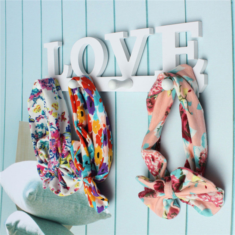 White LOVE Hook Hanger Vintage Clothes Robe Key Holder Hat Hanger Hooks for Bathroom Door Wall Home Decoration