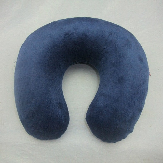 1PC Inflatable U Shaped Travel Air Pillow Comfortable Neck Support Head Rest Cushion Gift