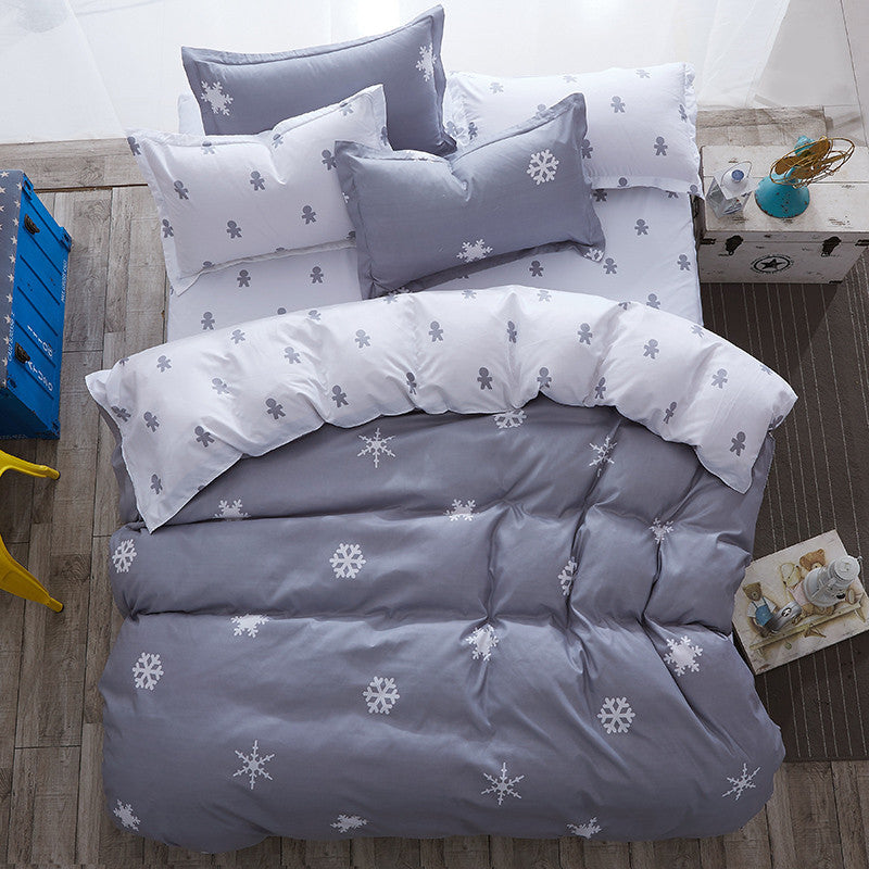 Modern style Bedding Sets Polyester Duvet Cover set Bed Sheet Pillowcase Twin Full Queen size King Super Soft 4Pcs /3 Pcs