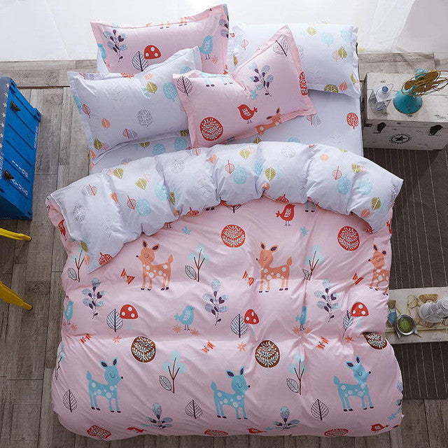 Modern style Bedding Sets Polyester Duvet Cover set Bed Sheet Pillowcase Twin Full Queen size King Super Soft 4Pcs /3 Pcs