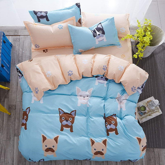 Modern style Bedding Sets Polyester Duvet Cover set Bed Sheet Pillowcase Twin Full Queen size King Super Soft 4Pcs /3 Pcs