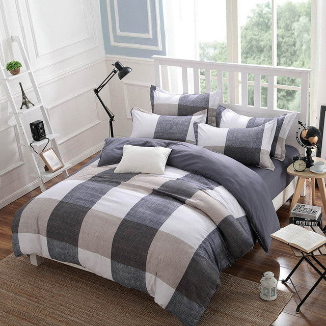 Modern style Bedding Sets Polyester Duvet Cover set Bed Sheet Pillowcase Twin Full Queen size King Super Soft 4Pcs /3 Pcs