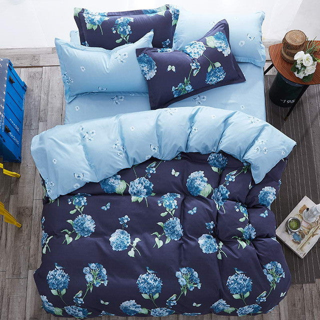 Modern style Bedding Sets Polyester Duvet Cover set Bed Sheet Pillowcase Twin Full Queen size King Super Soft 4Pcs /3 Pcs