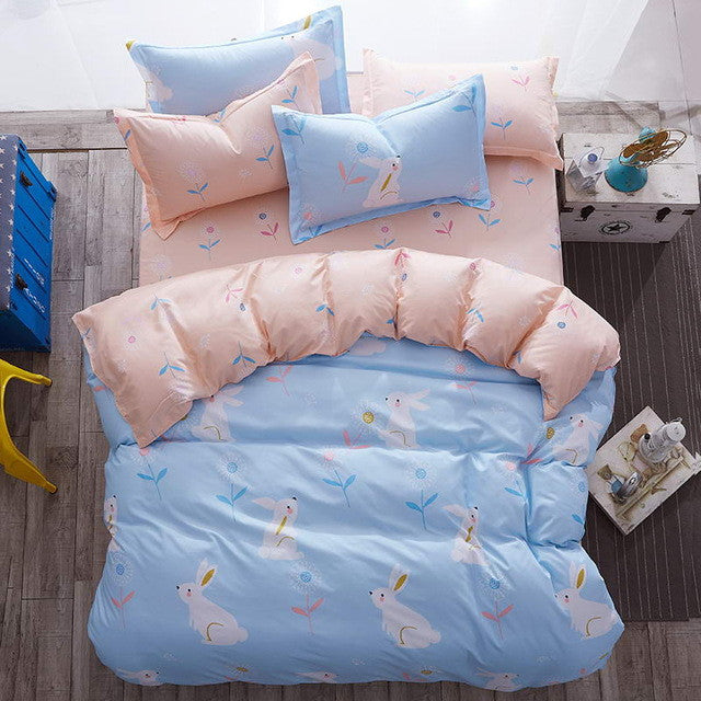 Modern style Bedding Sets Polyester Duvet Cover set Bed Sheet Pillowcase Twin Full Queen size King Super Soft 4Pcs /3 Pcs