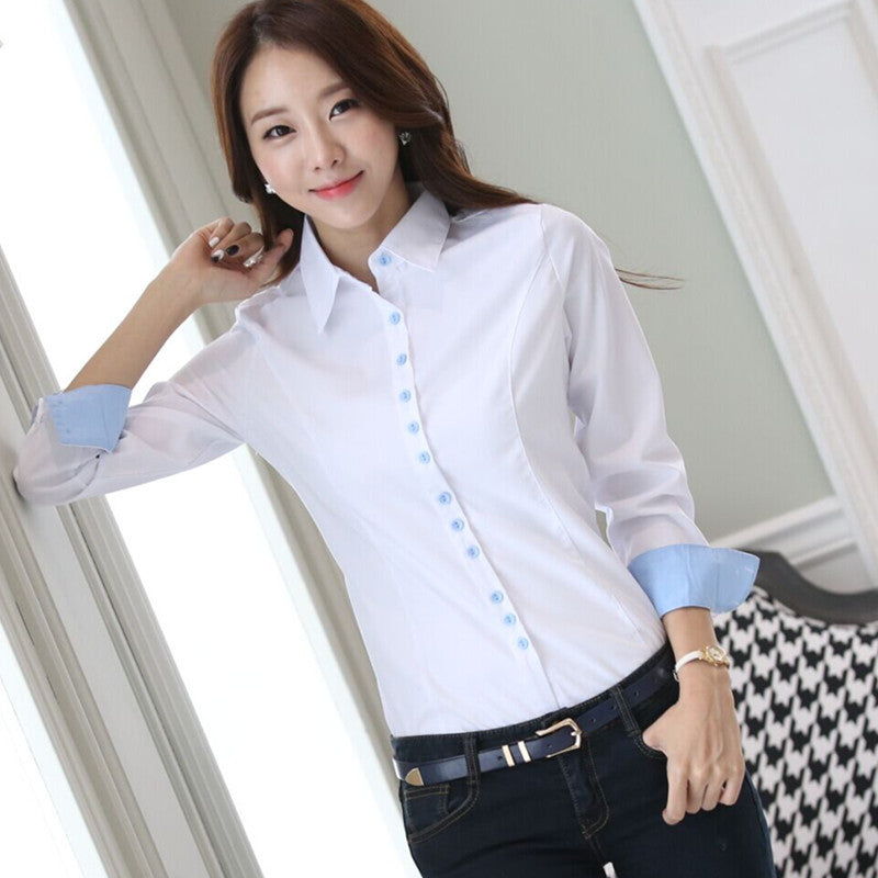 Brand Spring Blouse Shirt Cardigans White Blusas Femininas Ladies Body Tops Women Office Clothing Female Casual Woman Clothes-Dollar Bargains Online Shopping Australia