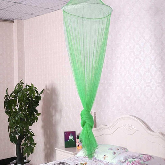 Universal Elegant Round Lace Insect Bed Canopy Netting Curtain Dome Polyester Bedding Mosquito Net Home Furniture