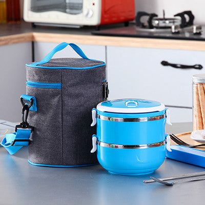 Korean Stainless Steel Thermos Bento Lunch Box for Kids Thermal Food Container Food Box Lunchbox Portable