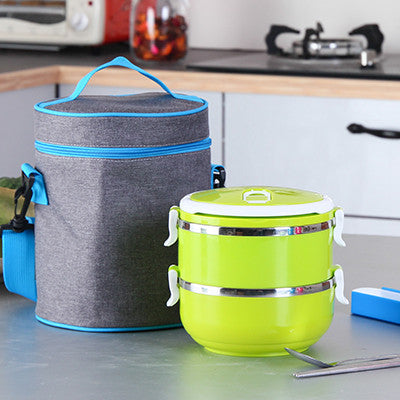 Korean Stainless Steel Thermos Bento Lunch Box for Kids Thermal Food Container Food Box Lunchbox Portable