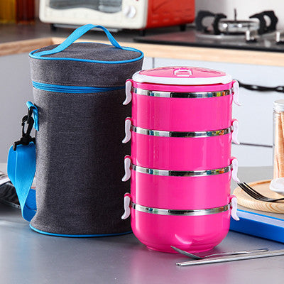 Korean Stainless Steel Thermos Bento Lunch Box for Kids Thermal Food Container Food Box Lunchbox Portable