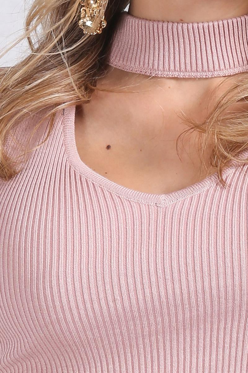 Halter Knitted Sleeveless Tank Top - CelebritystyleFashion.com.au online clothing shop australia