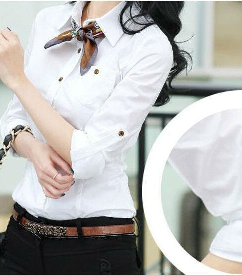 Brand Spring Blouse Shirt Cardigans White Blusas Femininas Ladies Body Tops Women Office Clothing Female Casual Woman Clothes-Dollar Bargains Online Shopping Australia