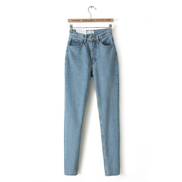 Slim Pencil Pants Vintage High Waist Jeans womens pants full length pants loose cowboy pants C1332-Dollar Bargains Online Shopping Australia