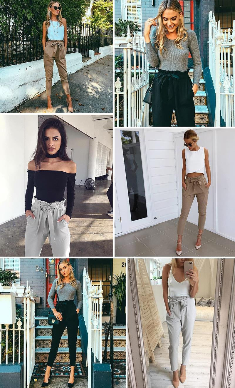 High Waist Harem Casual Pants - CelebritystyleFashion.com.au online clothing shop australia