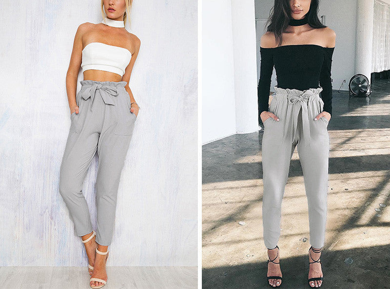 High Waist Harem Casual Pants - CelebritystyleFashion.com.au online clothing shop australia