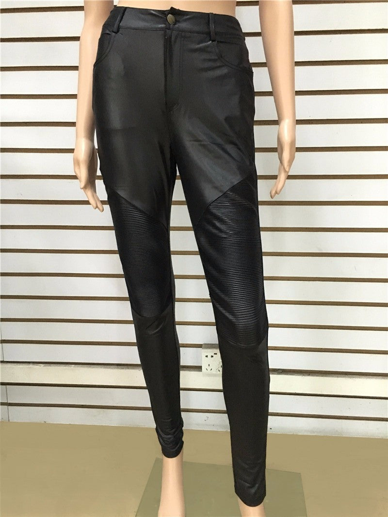 PU Leather Pencil Pants High Waisted - CelebritystyleFashion.com.au online clothing shop australia