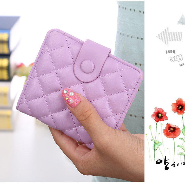 Korea Fashion high faux leather women wallets multi-cards position short hasp purse female XF212-Dollar Bargains Online Shopping Australia