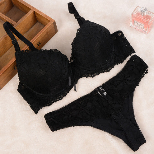 Lace Embroidery Bra Set Women Plus Size Push Up Underwear Set Bra and Panty Set 32 34 36 38 ABC Cup For Female-Dollar Bargains Online Shopping Australia