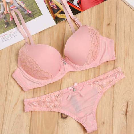 Lace Embroidery Bra Set Women Plus Size Push Up Underwear Set Bra and Panty Set 32 34 36 38 ABC Cup For Female-Dollar Bargains Online Shopping Australia
