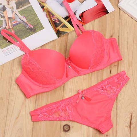 Lace Embroidery Bra Set Women Plus Size Push Up Underwear Set Bra and Panty Set 32 34 36 38 ABC Cup For Female-Dollar Bargains Online Shopping Australia