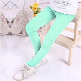 Summer Elestic Waist Children Pants Girls Jeans Pants Candy Color Solid Causal Jeans For Baby Girl Leggings-Dollar Bargains Online Shopping Australia