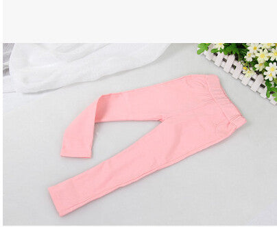 Summer Elestic Waist Children Pants Girls Jeans Pants Candy Color Solid Causal Jeans For Baby Girl Leggings-Dollar Bargains Online Shopping Australia