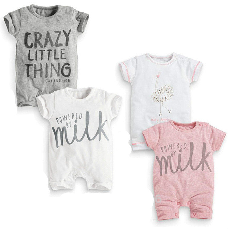 Fashion baby Romper unisex cotton Short sleeve born baby clothes s jumpsuit Infant clothing set roupas de-Dollar Bargains Online Shopping Australia