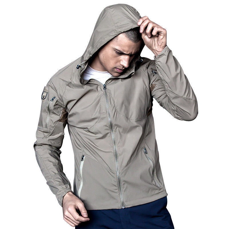 FREE SOLDIER outdoor elastic men's breathable sun block clothes, summer UV-proof coat tactical skin coat-Dollar Bargains Online Shopping Australia