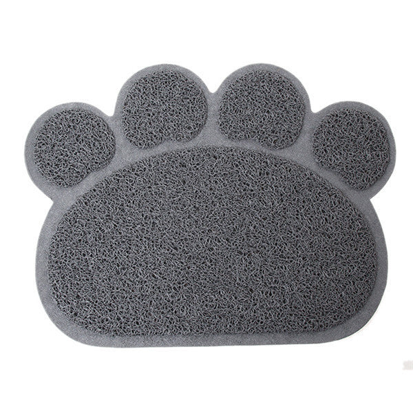 Pet Dog Puppy Cat Feeding Mat Pad Cute Paw PVC Bed Dish Bowl Food Water Feed Placemat Wipe Clean Pet Supplies PC674516-Dollar Bargains Online Shopping Australia