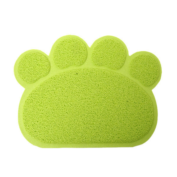 Pet Dog Puppy Cat Feeding Mat Pad Cute Paw PVC Bed Dish Bowl Food Water Feed Placemat Wipe Clean Pet Supplies PC674516-Dollar Bargains Online Shopping Australia